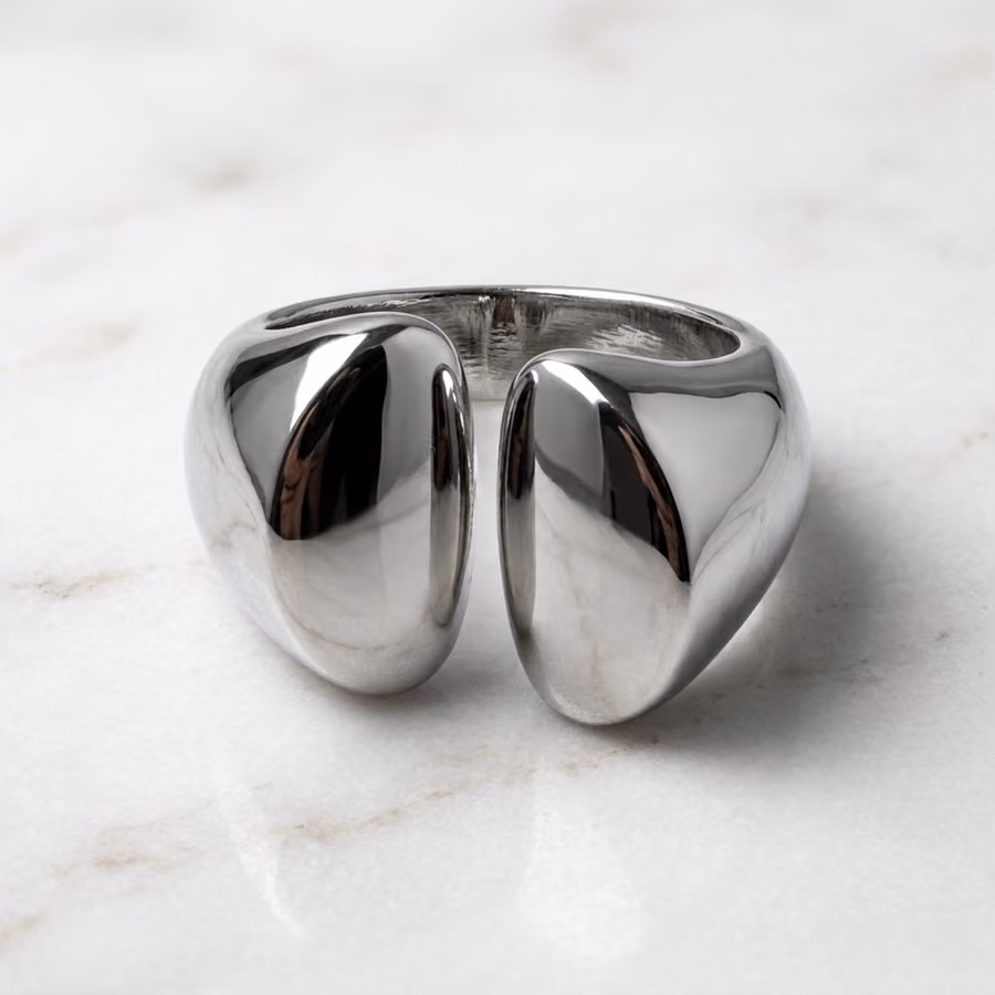 Сребрени капки ( Double Molten Drop Ring )